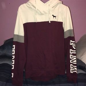Maroon PINK sweatshirt